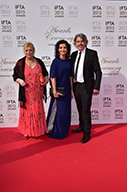 Humanitarian Christina Noble with actress Deirdre O’Kane and her husband – director Stephen Bradley. O’Kane won an IFTA for portraying Christina in the film Noble, which was directed by Stephen Bradley