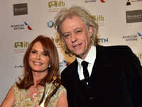 	Roma Downey, Recipient of the Inaugural Irish Diaspora Award and Sir Bob Geldof	