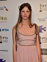 	Guest Presenter and The Survivalist actress Mia Goth	