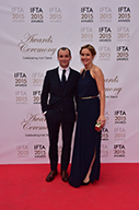 Actor Tom Vaughan Lawlor and actress wife Claire Cox