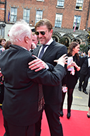 Actor Sean Bean with filmmaker Jim Sheridan on the red carpet. Bean later presented Sheridan with the IFTA Lifetime Achievement Award