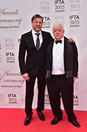 Filmmaker Jim Sheridan accepting the IFTA Lifetime Achievement Award