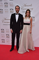 Actress Amy Huberman with brother Mark Huberman