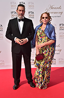 Actor Ciarán Hinds and novelist Kate Beaufoy