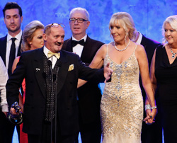 Brendan O’Carroll accepting the Award as Mrs Brown’s Boys wins the IFTA for Best Comedy
