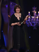 Jane Brennan accepts the award for Best Supporting Actress