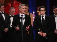 The An Klondike crew accept the award for Best Drama