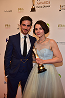 Best Actress Drama IFTA Award winner Charlie Murphy (Love/Hate) with Once Upon A Time actor Colin O’Donoghue