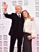 	Bob Geldof and his wife Jeanne Marine on the IFTA red carpet	