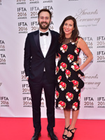 	Stutterer writer/director Ben Cleary and producer Serena Armitage – Stutterer went on to win the IFTA for Best Short Film	